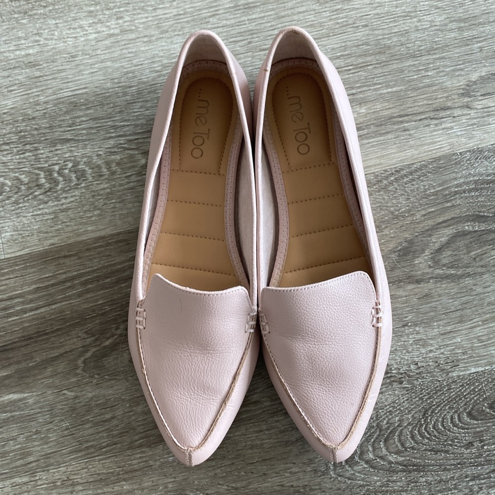 Me Too Audra pointy toe loafers flats blush pink 8.5 - Picture 6 of 13